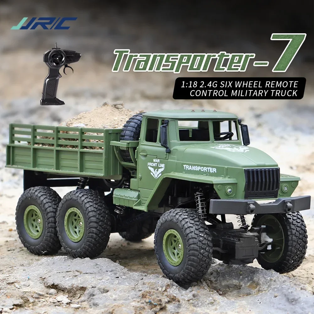 JJRC 1/18 Rc Car Off-Road 4x4 2.4G Radio Controlled Car Military Electric Machine 10Km/h Rc Buggy Children's Cars Toys for Boys