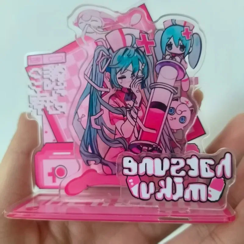 Hatsune Miku Acrylic Standing Sign Miku Anime Peripherals Cute Cartoon Desktop Ornament Originality Personality Acrylic Bracket