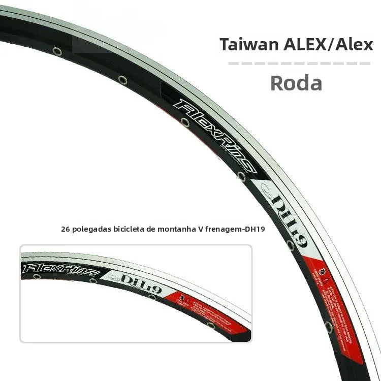 アレックスリムス-dh9-マウンテンバイクホイールリム-26インチ-ダブルレイヤー-ネイルヘッド付き-32穴-アルミ合金-vブレーキ-マウンテンバイクリム