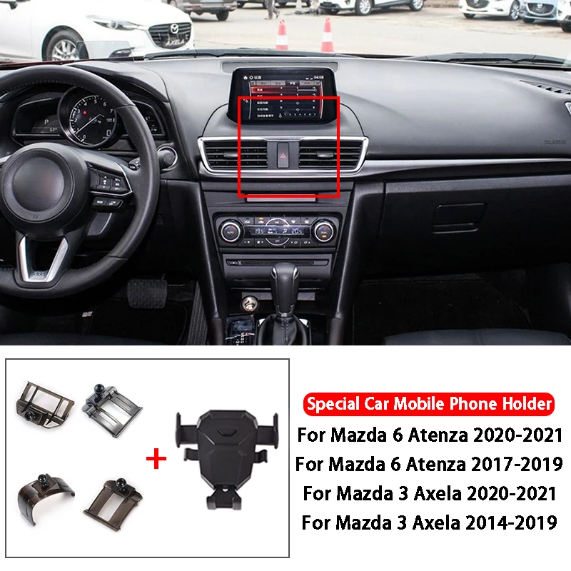 

Gravity GPS Stand Smart Phone Holder Car Mount Navigation Bracket For Mazda 6 Atenza Mazda 3 Axela Car Styling Accessories