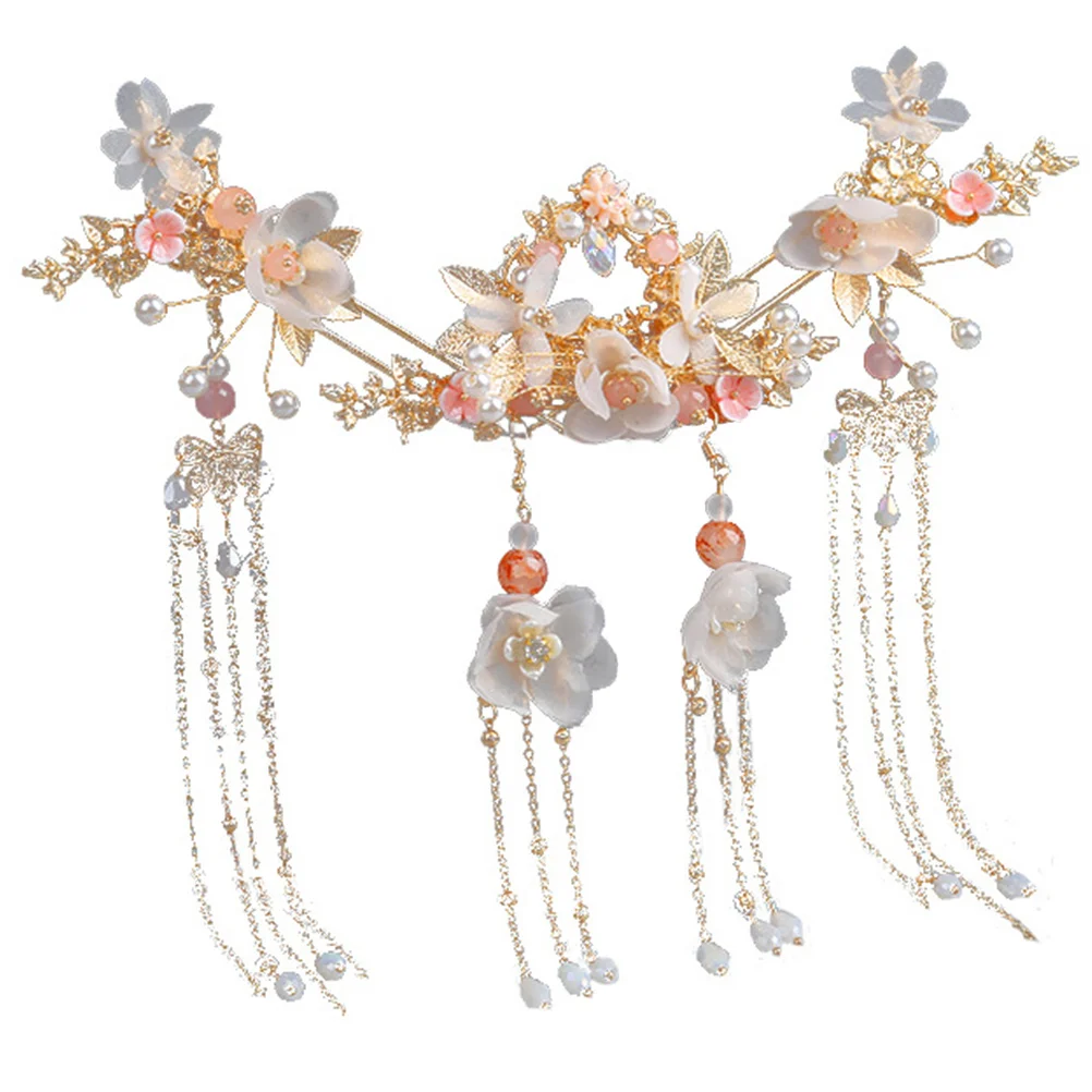 

3pcs Sticks Ancient Chinese Style Crystal Rhinestones Bun Chopstick Wedding Prom Banquet Dangle Hair Pin Daily Wear
