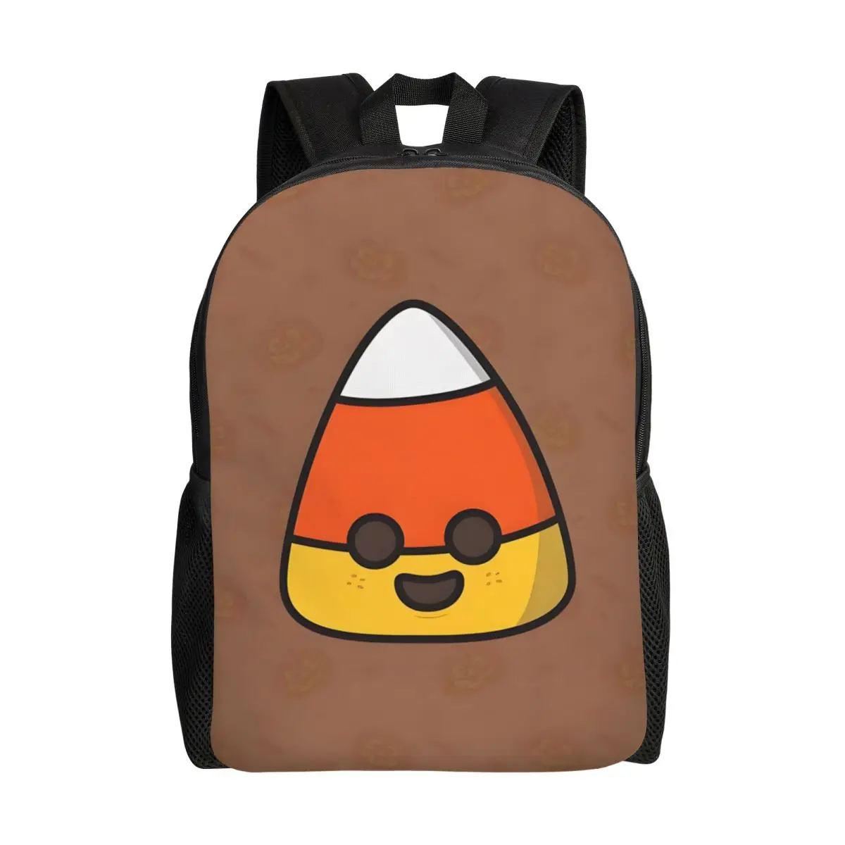 

Custom Candy Corn Icon Laptop Backpack Women Men Basic Bookbag for College School Student Bags