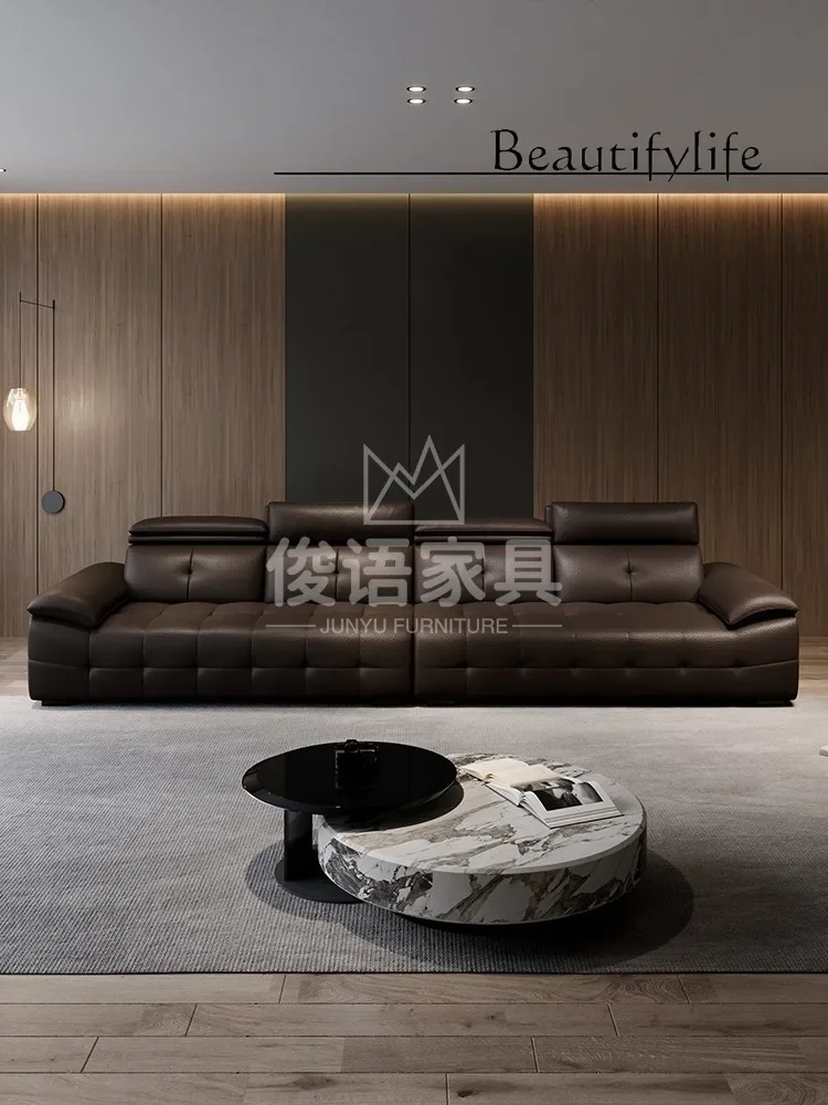 YY غرفة معيشة إيطالية جديدة بسيطة ومسند ظهر عالي ومفاتيح بيانو قابلة للتعديل وأريكة غرفة المعيشة متعددة الوظائف