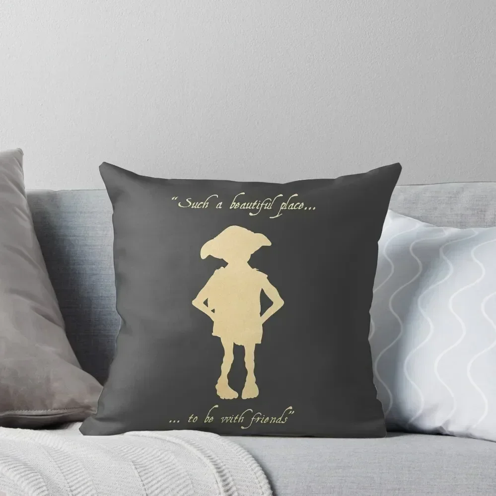 

Dobby Quote Throw Pillow Room decorating items Decorative Cushions For Living Room pillow