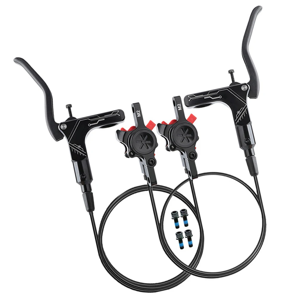 

Double Piston Hydraulic Disc Brake Set for Mountain Bikes 800mm Front & 1450mm Rear with CNC Aluminum Alloy Construction
