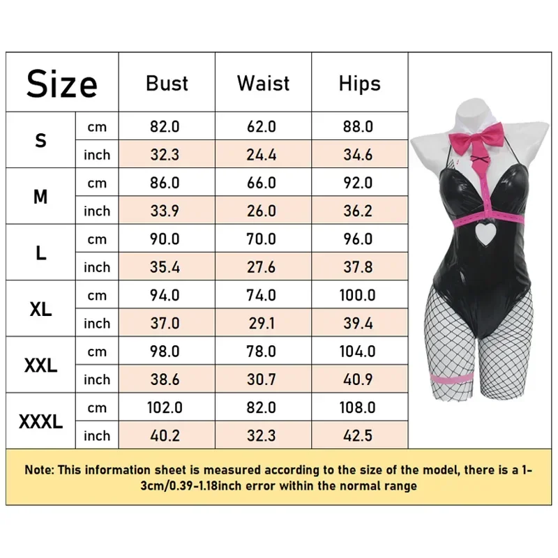 미쿠 토끼 구멍 코스프레 가발 블랙 특허 가죽 토끼 소녀 섹시한 귀여운 할로윈 코스프레 의상 머리 장식 옷 활 G #   1