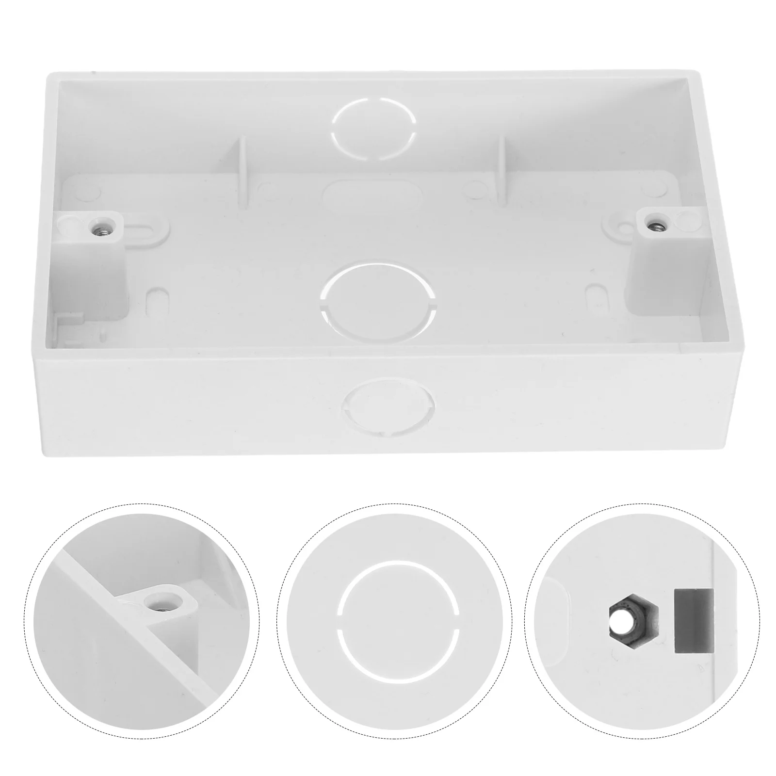 صندوق توصيل كهربائي 146 نوع سهل التركيب، مقبس مفتاح جداري متين للاستخدام التجاري المنزلي #1