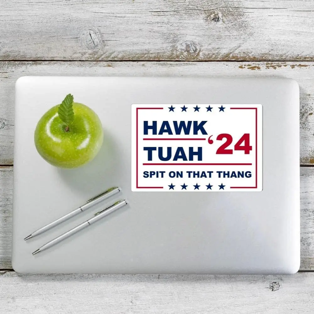 Gift Waterproof Spit on That Thang Sticker Vinyl Funny Hawk Tuah 2024 Parody Car Decals for Window Laptop Bumper