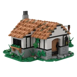 Gobricks MOC Small Medieval Cottage Street Views Medieval City Tavern Town Inn Building Block Kit For Kid Birthday Gift