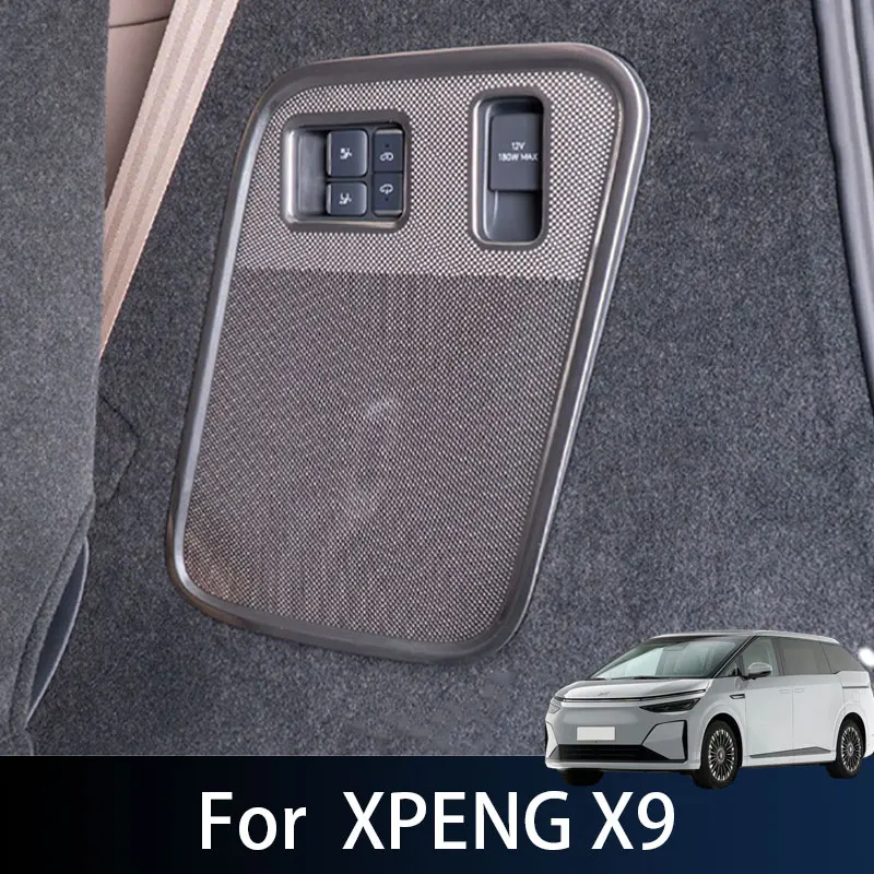 For Xpeng X9 2026 2027 Car Pillar A Tweeter Side Door Stereo Speaker Audio Sound Frame Glove Box Cover Trim Accessories