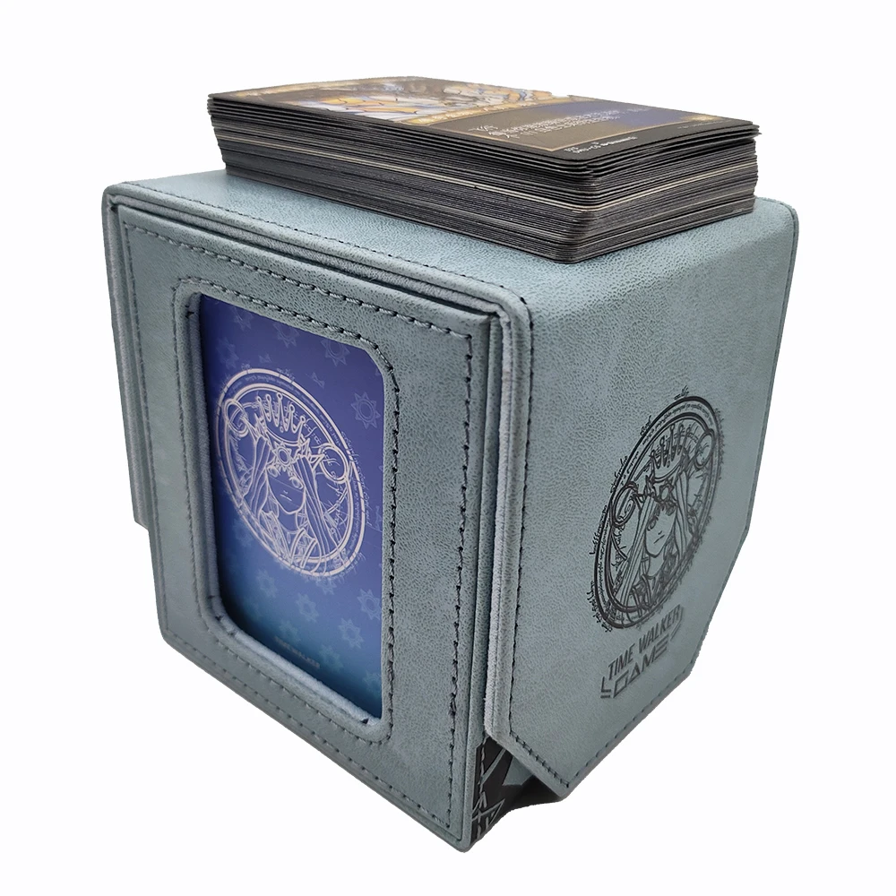 Large capacity high quality PU TW goddess card box  hold 220 for MTG/Pokemon/Flesh and Blood