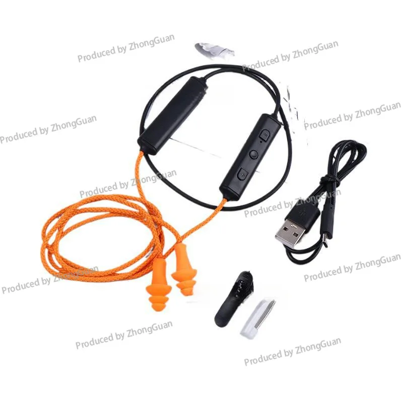 Neckband Earphone Cable Bluetooth Wired Bass HD Call Imitation Labor Protection Earbuds Earphone Disguise Noise Cancelling