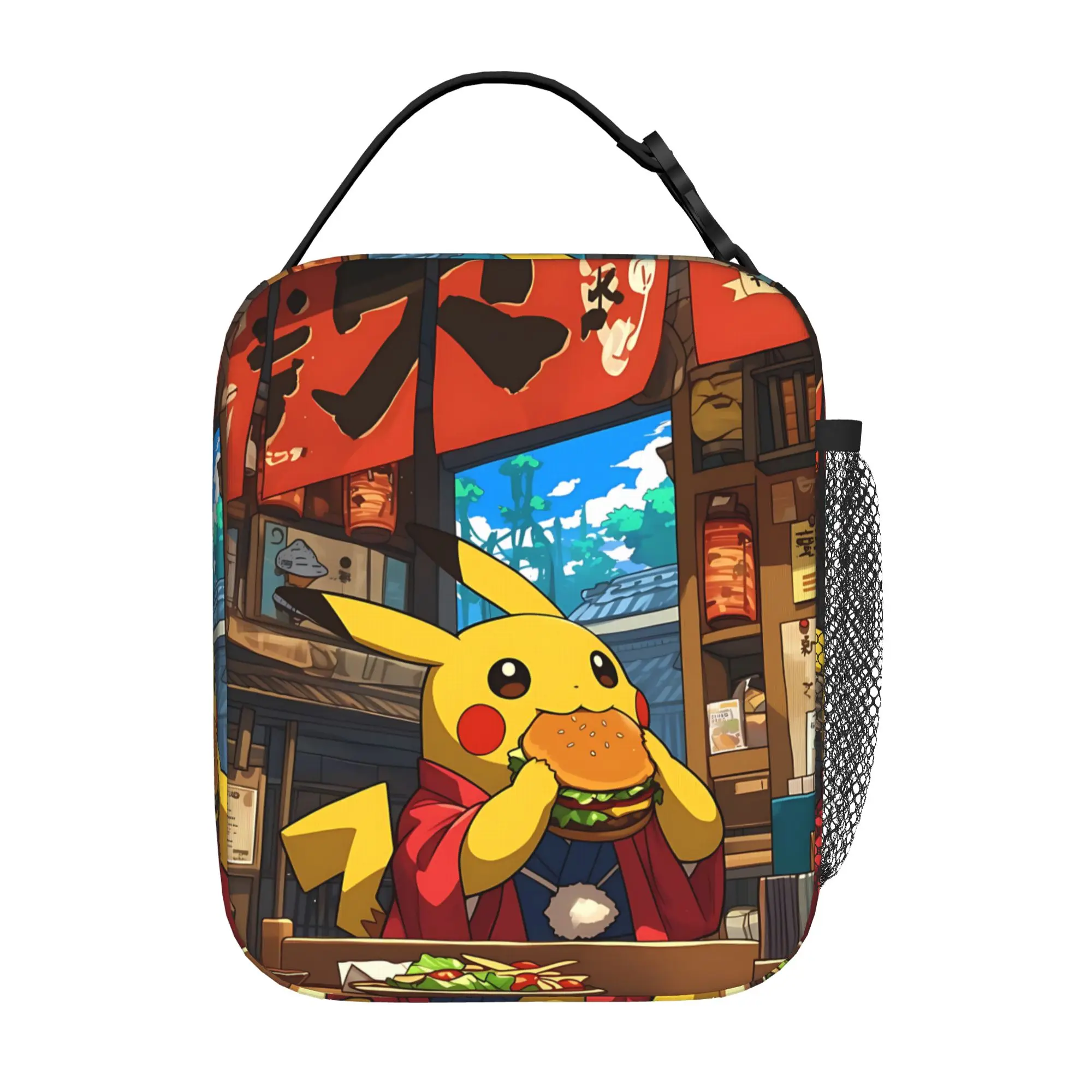 Pokemon Large Capacity Thermal Insulation Lunch Bag Insulation Bento Pack Rice Bag Pikechu Like Food Storage Picnic Bags Tote