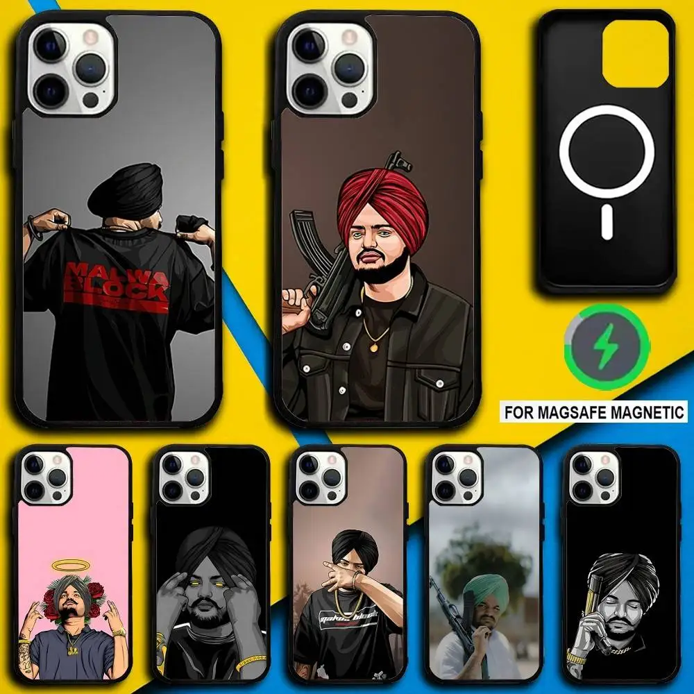 

S-Sidhu Rapper Moose Phone Case For iPhone 16,15,14,13,12,11,Pro,Max,Plus,Mini,SE4,E Magnetic Magsafe Wireless Charging