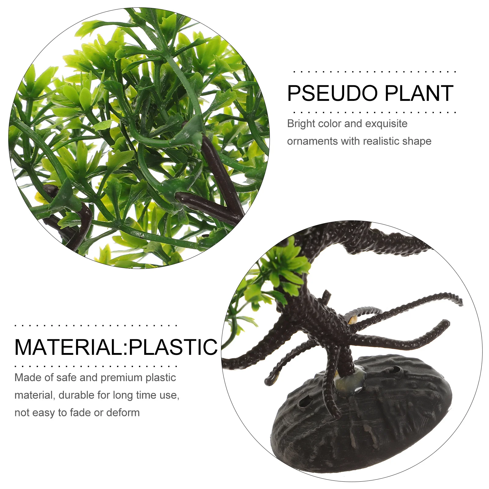 

2Pcs Aquarium Artificial Pine Tree Plant Plastic Fish Tank Decoration Realistic Simulation Aquarium Ornament Fish Tank Plant