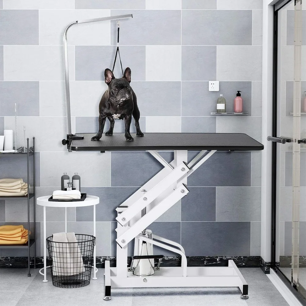 Hydraulic Pet Dog Grooming Table for Dogs Heavy Duty Professional Large Drying Table with Adjustable Arm Noose Maximum