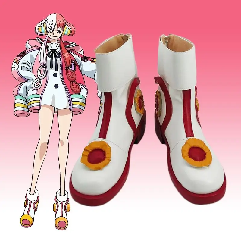 

Anime Uta Theatre Version Movie Film Red Daughter Of Shanks Cosplay Costume Shoes Adult Child Halloween Party Roleplay Boots