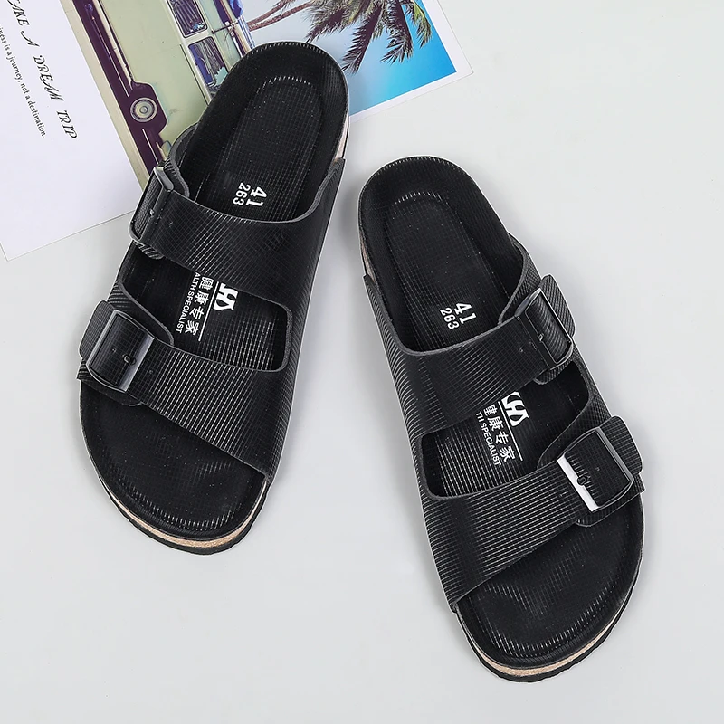 Sandals for Men Summer Leisure Beach Shoes for Men Korean Version Soft Sole Outwear Men\'s Sandals Big Size 35-46 Couple Shoes