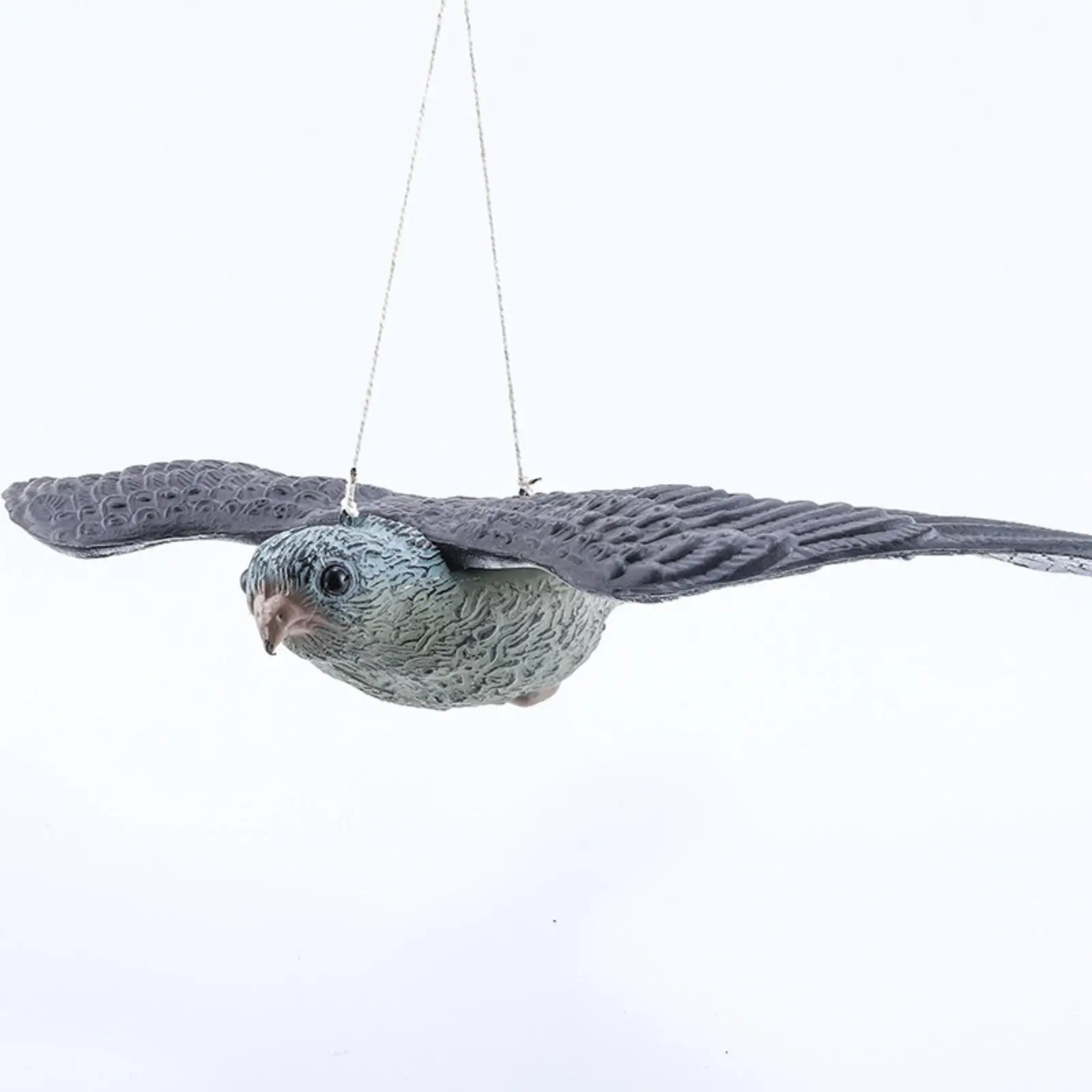 Artificial Seagull Ornament Dark Gray Wings Bird Wall Decor PE Material