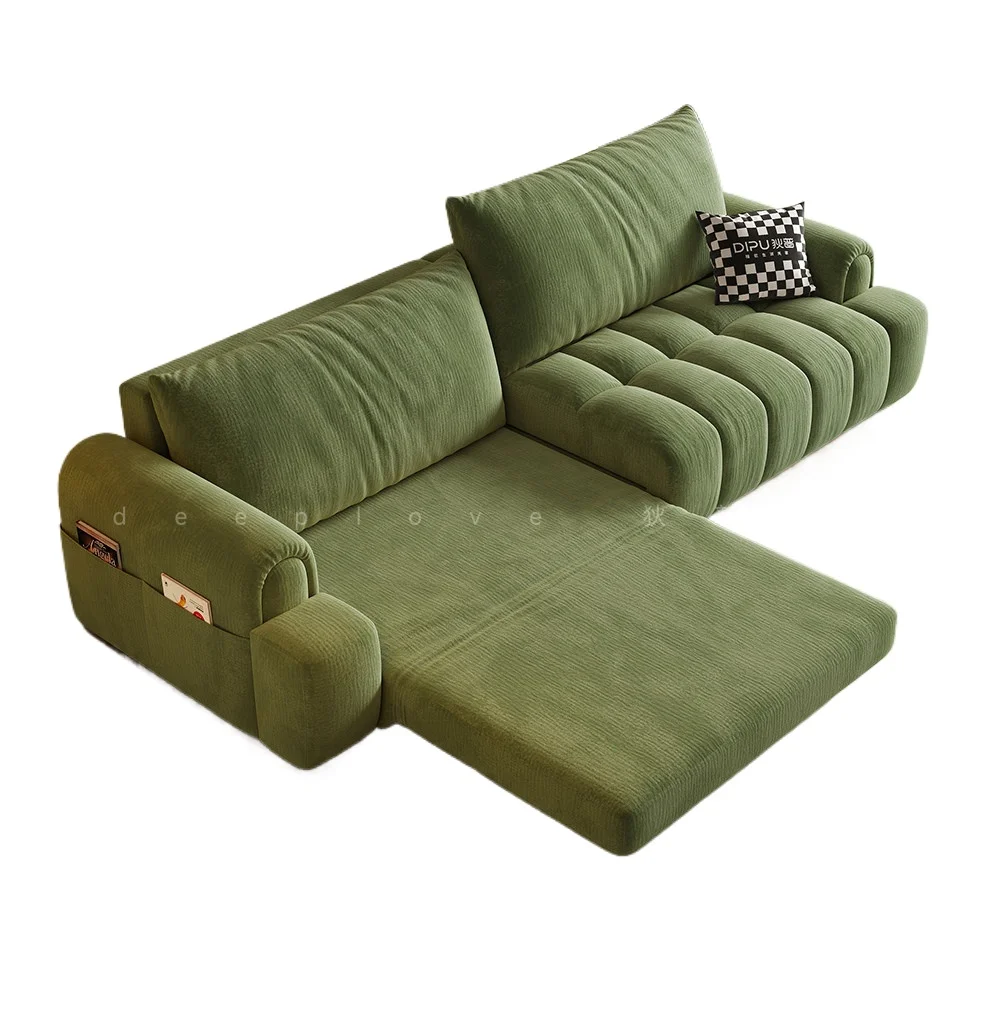 Small apartment living room sofa foldable integrated multi-functional bed