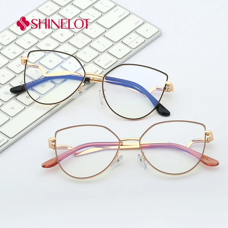 

95719 Cat Eye Radiation Protection Eyeglasses Frame Female Best-Selling Eyewear Fashionable Transatlantic Glasses