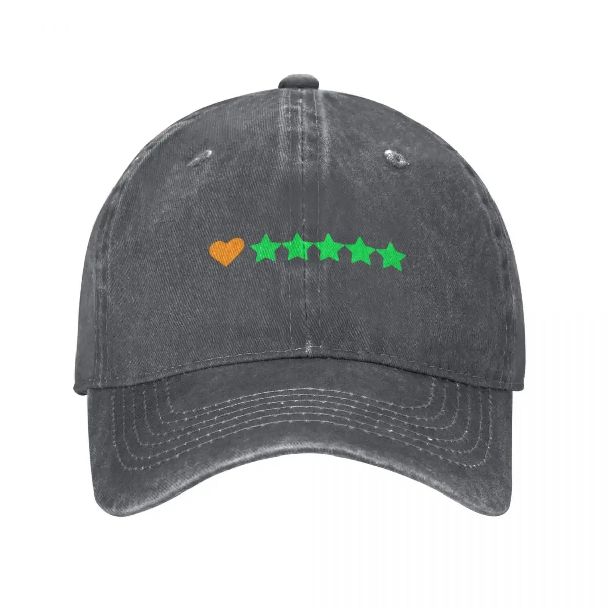 Letterboxd rating heart and 5 stars Baseball Cap Beach Bag Golf Hat Sports Cap Men Golf Wear Women's