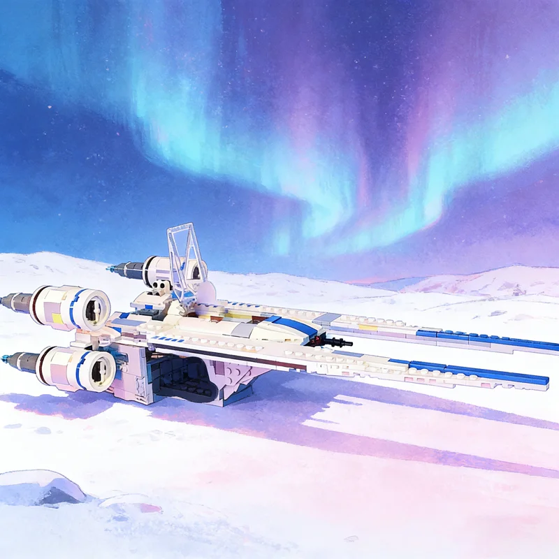 

701 шт. MOC UWing Starfighter модификации звездная боевая модель строительные блоки игрушка архитектура рождественские подарки кирпич для детей