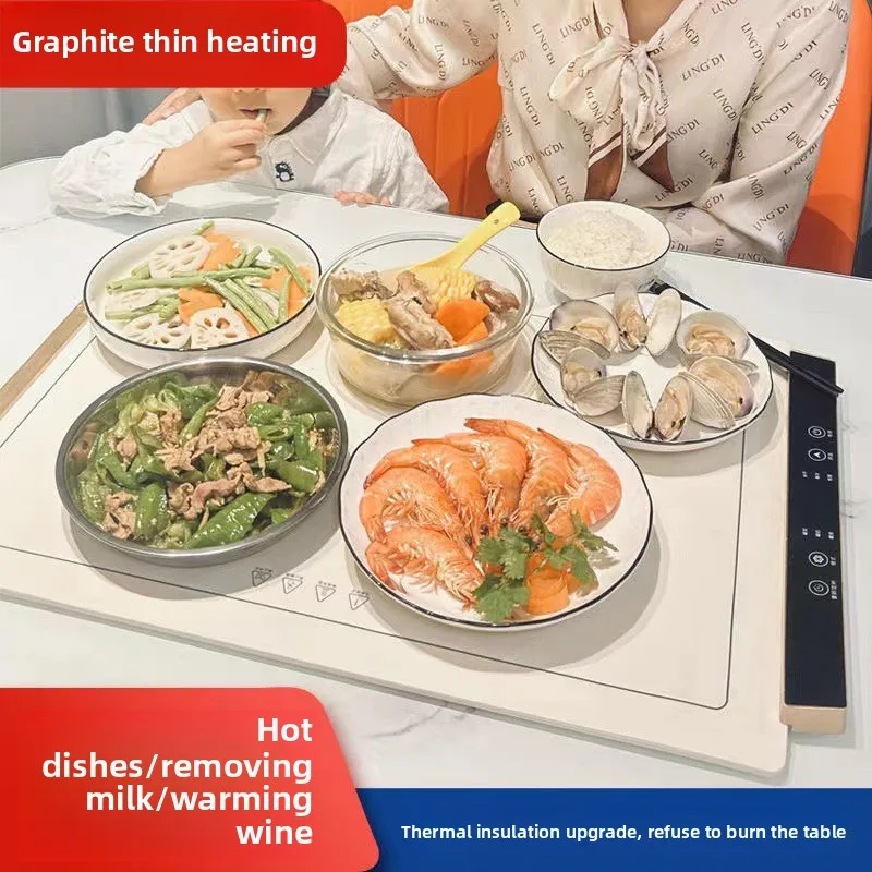 110V graphene heating vegetable board silicone waterproof intelligent thermal insulation cutting board household folding
