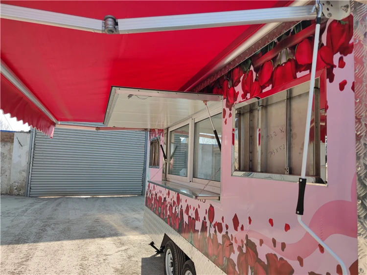 ขายรถบรรทุกอาหารเคลื่อนที่ดอกไม้ รถบรรทุกอาหารว่าง รถบรรทุกอาหารขนาดเล็กสําหรับไมอามี