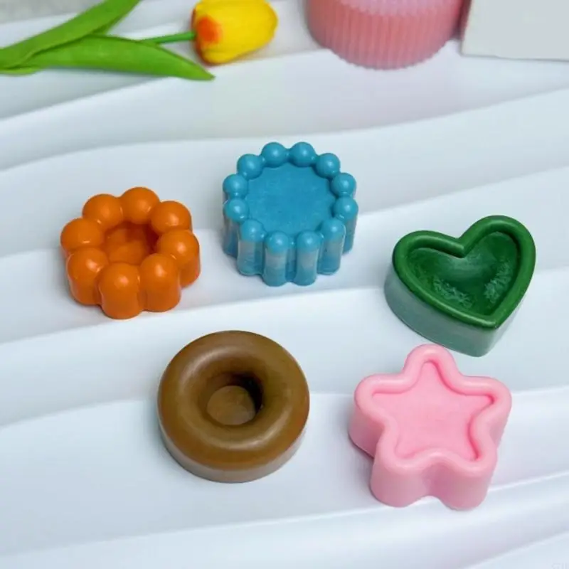 Multi Use Silicone Dessert Heart Mold Crafting Chocolate Soap Making Accessories Nonstick Dessert Molds