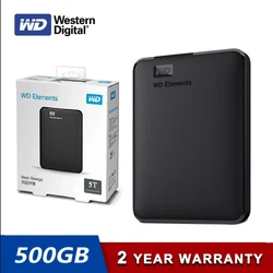 New OEM  Western Digital Element Portable External Hard Drive WD 320GB 500GB 1TB 2TB HDD USB 3.0 Suitable For Desktop Laptops