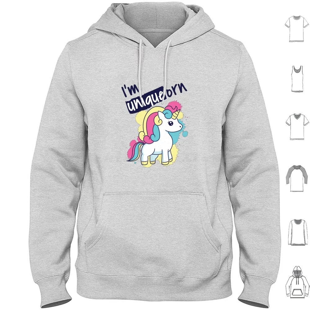 I'm Uniqueorn Hoodies Long Sleeve Unicorn Unicorns Unicorny Rainbow Unicorn Lover Unicorn Colorful Unicorn Lover