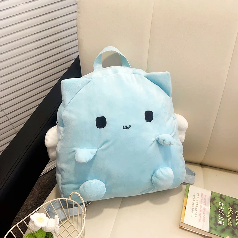Cotton Cartoon Campus Cute Kitten Wings Backpacks 2025 Winter New Small Capacity Portable Bags Travel Versatile Backpack