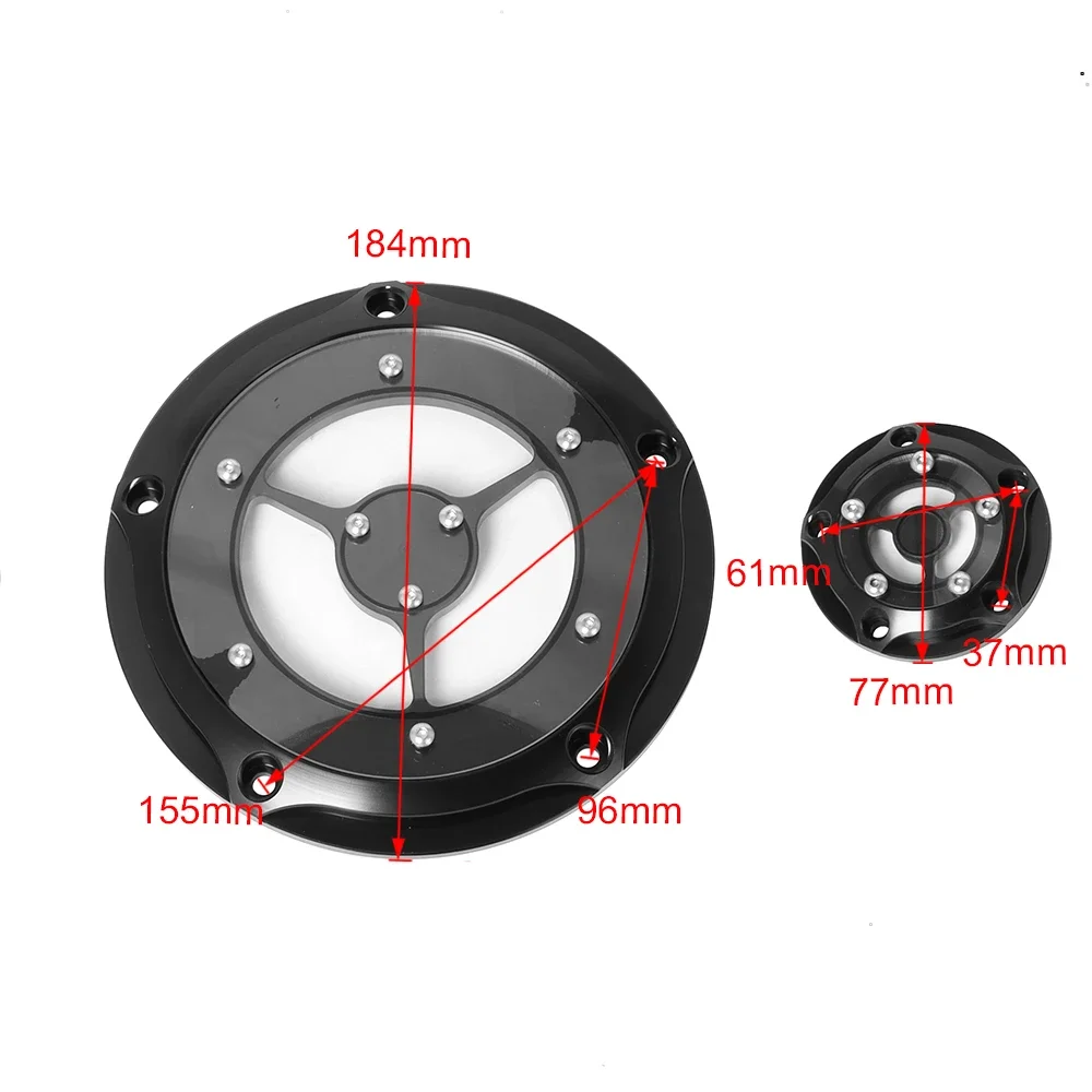 Motorcycle 5 Holes Derby Timing Timer Cover CNC Engine Cover For Harley Touring Street Glide Softail Night Train Dyna 1999-2017