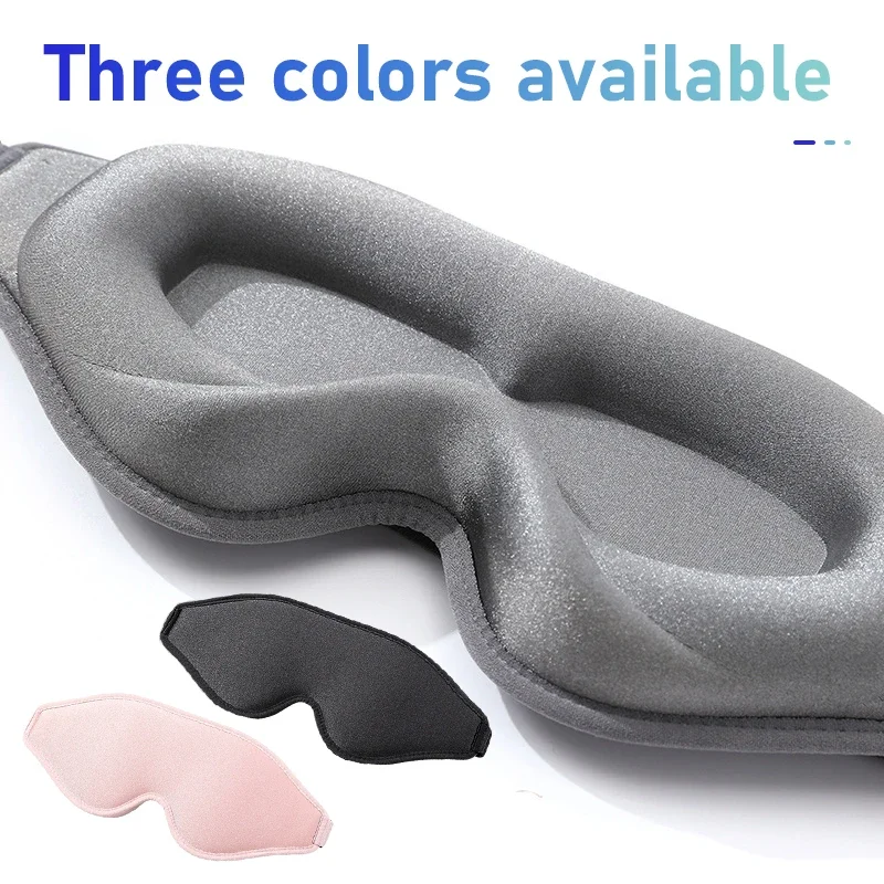 3D Eye Mask for Sleeping Contoured Cup Blindfold Concave Molded Night Sleep Mask Soft Memory Foam Block Out Light with Women Men