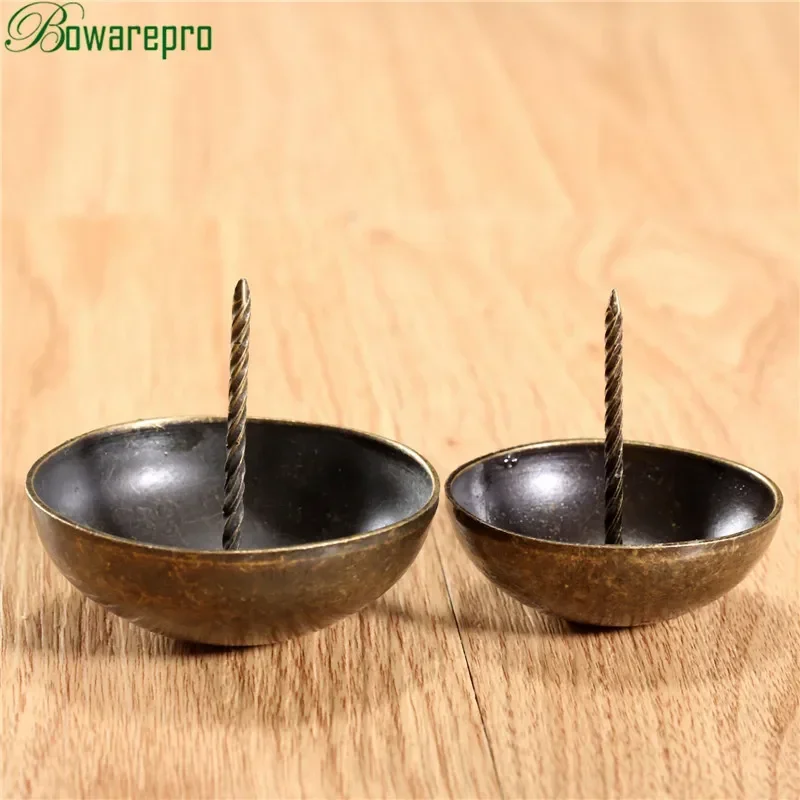 1Pc 50MM Antique Bronze Upholstery Nail Decorative Upholstery Tacks Stud Wooden Box Furniture Decorative Nails Pushpin Doornail