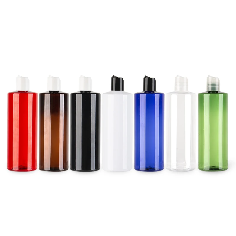 

500ml X 15 Disc Screw Cap Bottle Empty Cosmetic Shampoo Container Liquid Soap Lotion Plastic Bottles Essential Oil Bottle