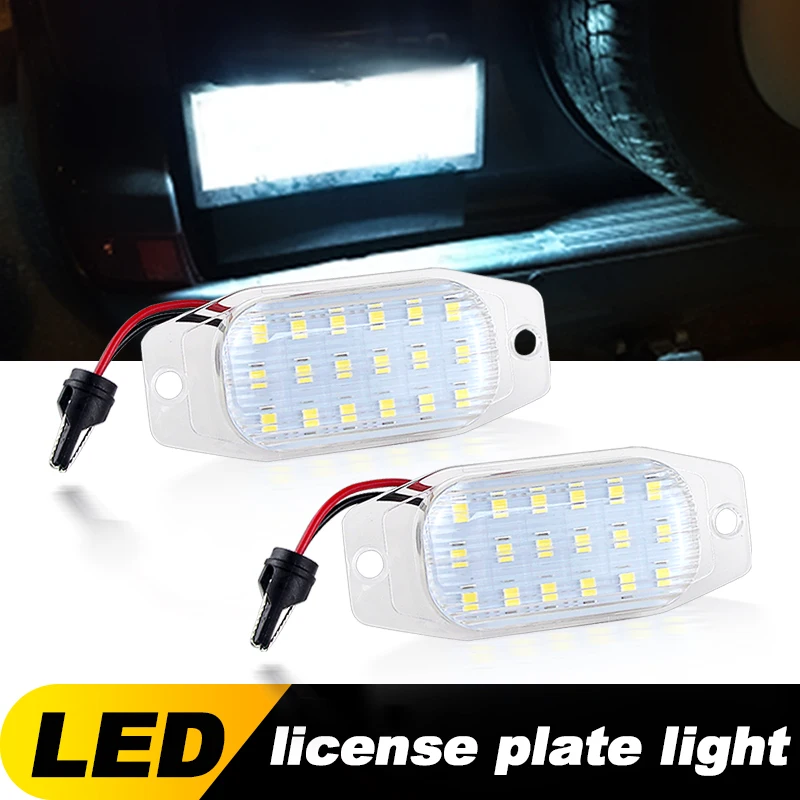 2Pcs OEM# 81271-24010 License Plate Light For Lexus LX450 LED Light White For Toyota Land Cruiser(FJ80) FJ Cruiser(XJ10, GSJ15)