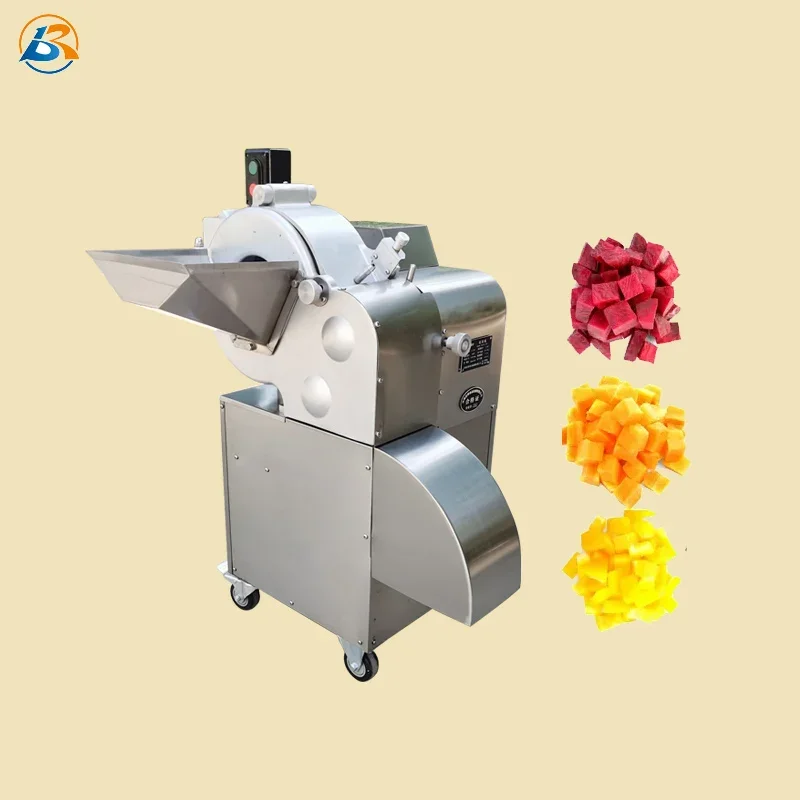 

Industrial fully automatic sweet potato pineapple cantaloupe kiwifruit cutting machine vegetable and fruit dicing machine