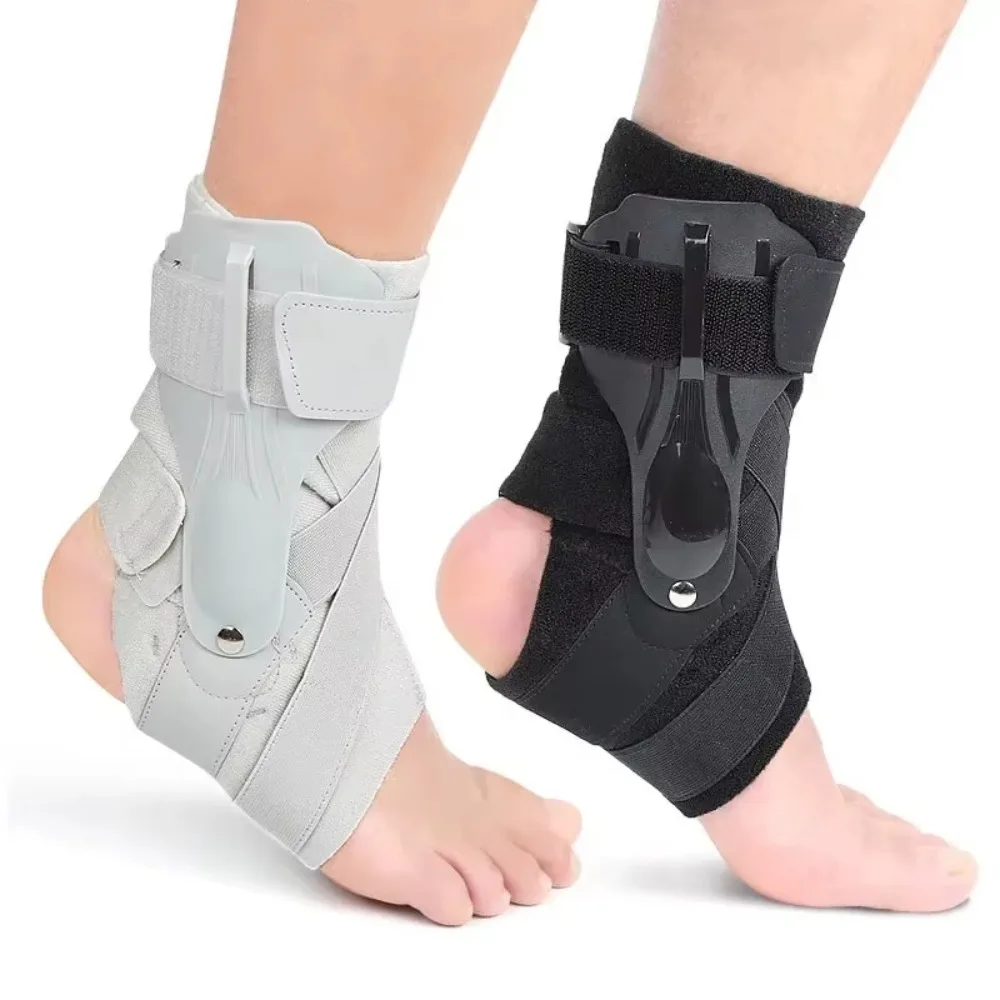 1pc New Quick Lace Up Ankle Brace Lightweight Slim Fit Ankle Support Wrap Adjustable Compression Foot Support for Sprained Ankle