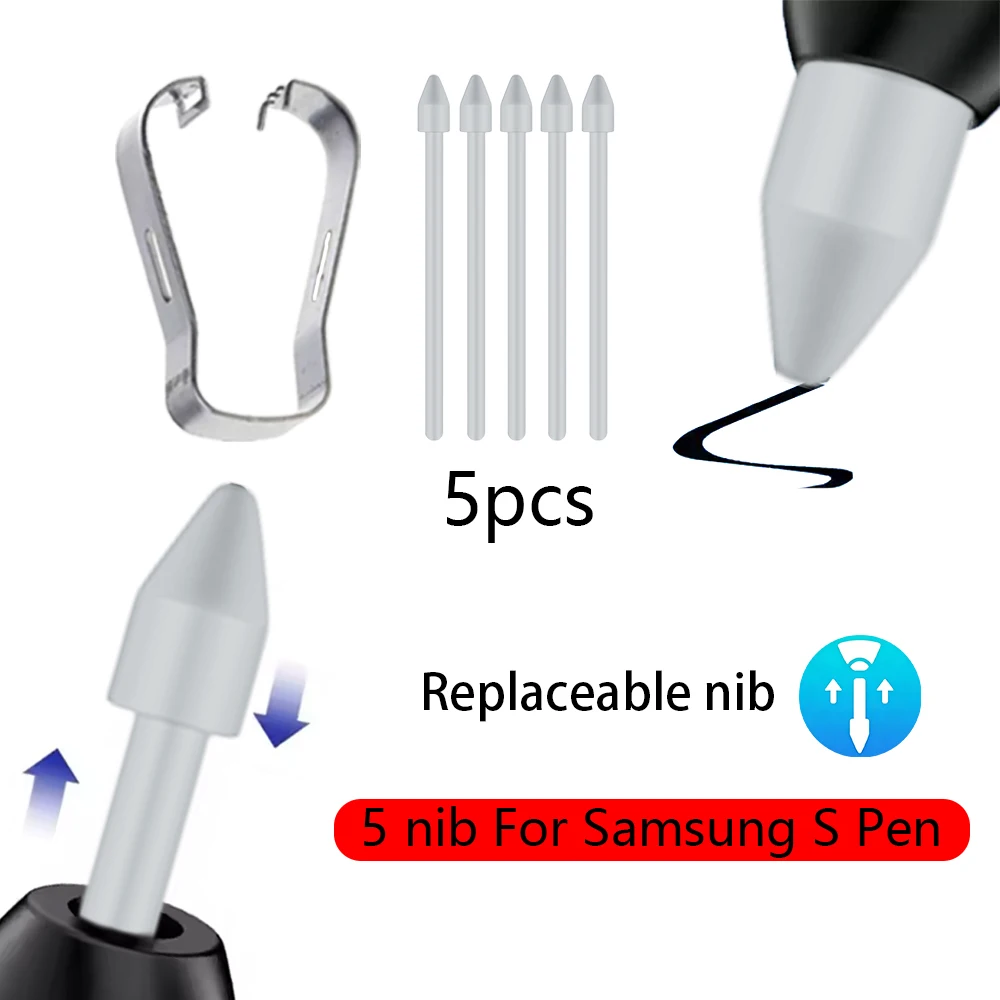 S25 Ultra Pen Tip Stylus Pen Ersatzspitze für Samsung Galaxy S25 Ultra Ersatzspitzen mit Metallclip