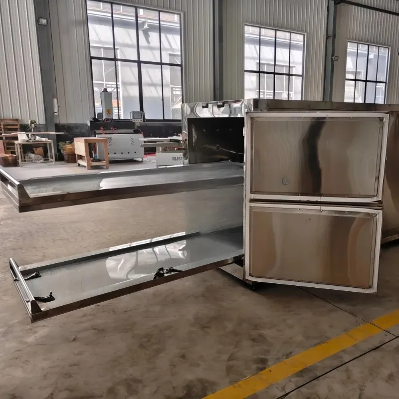 Customized Innovative Mortuary Freezer with Multipurpose Telescoping Rack for Maximum Space Usage in Funeral Homes