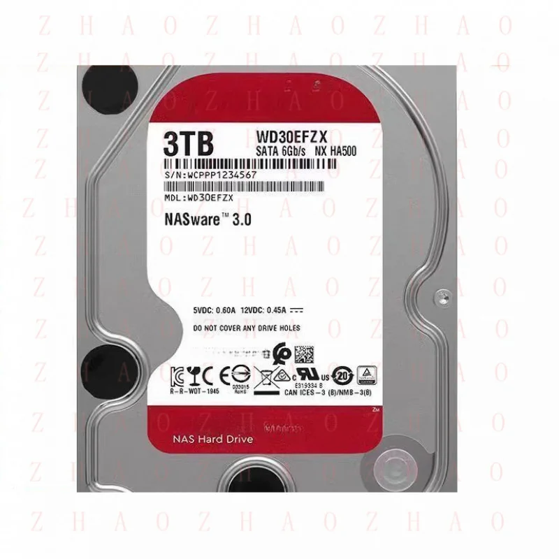 

L+ for Western Digital WD30EFZX 3TB 128MB SATA 6Gbs 3.5" Internal Plus Hard Disk Drive