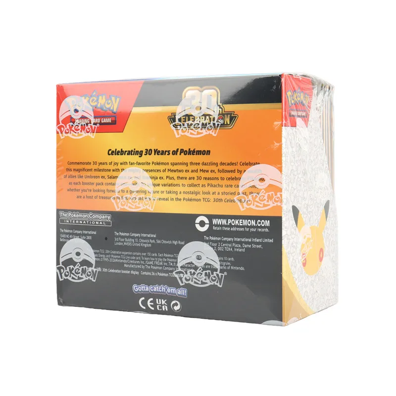 360Pcs English Pokémon TCG: 30th Celebration Expansion Box Collectible POKÉMON EX SPECIAL ART CLASSIC COLLECTION Tradiner Card