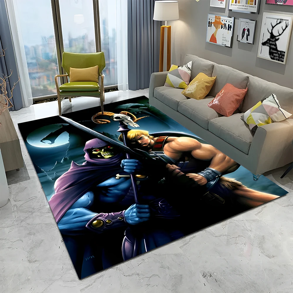 He Man Masters of The Universe Carpet Rug for Home Living Room Bedroom Sofa Doormat Decor,kids Play  Area Rug Non-slip Floor Mat