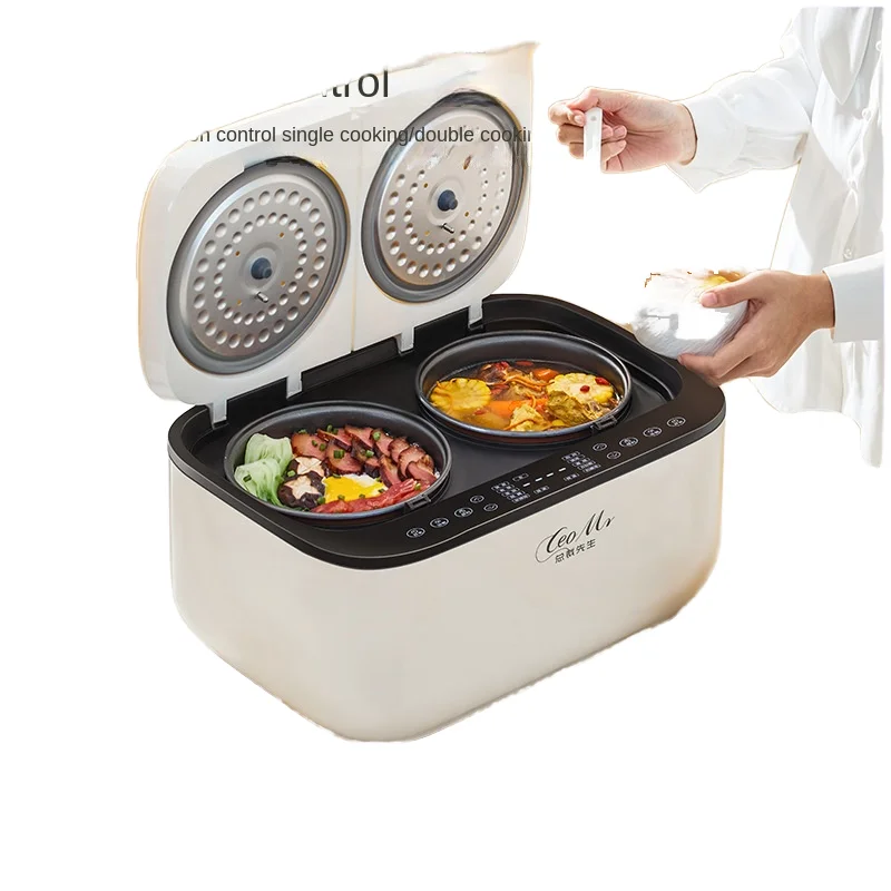 Intelligent Touch Screen 5L Double-Bile Rice Cooker New Multi-Functional One-In-One Home Kitchen Appliance Measuring Cup