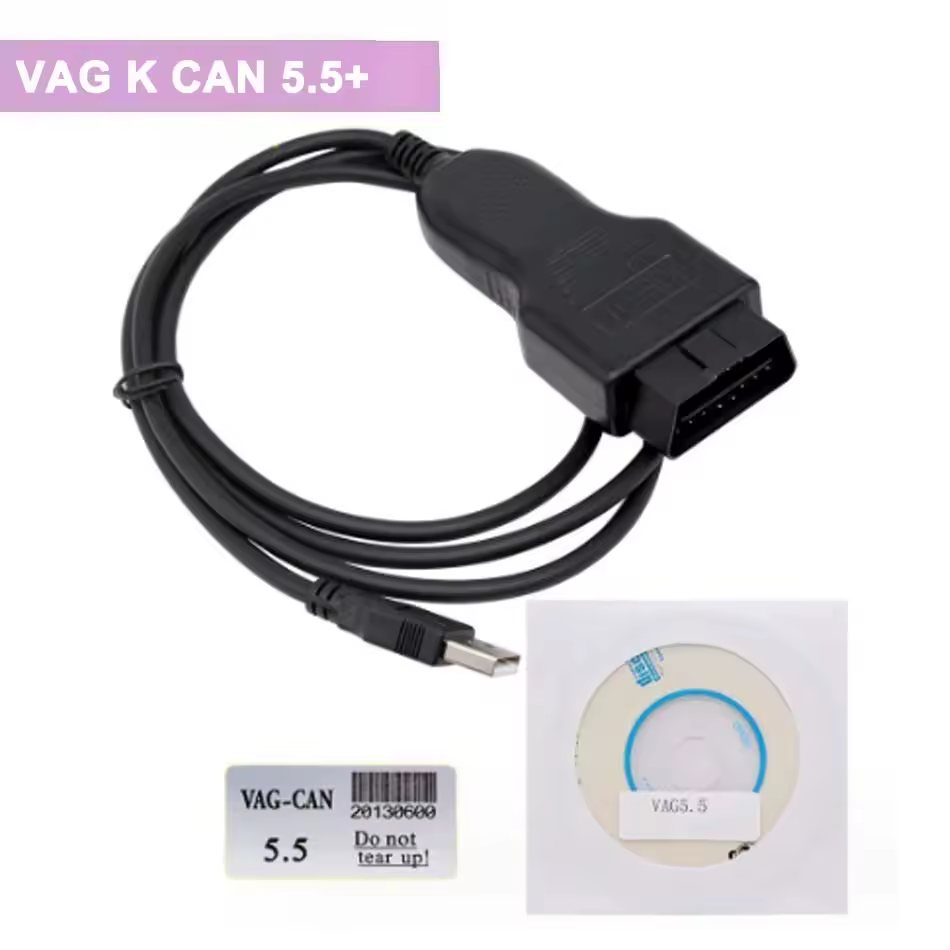 VAG K CAN Commander 5,5 + lector de pines 3,9 Beta para V-W OBD OBD2 Cable de diagnóstico función de activación de TV para vehículos basados en MMI