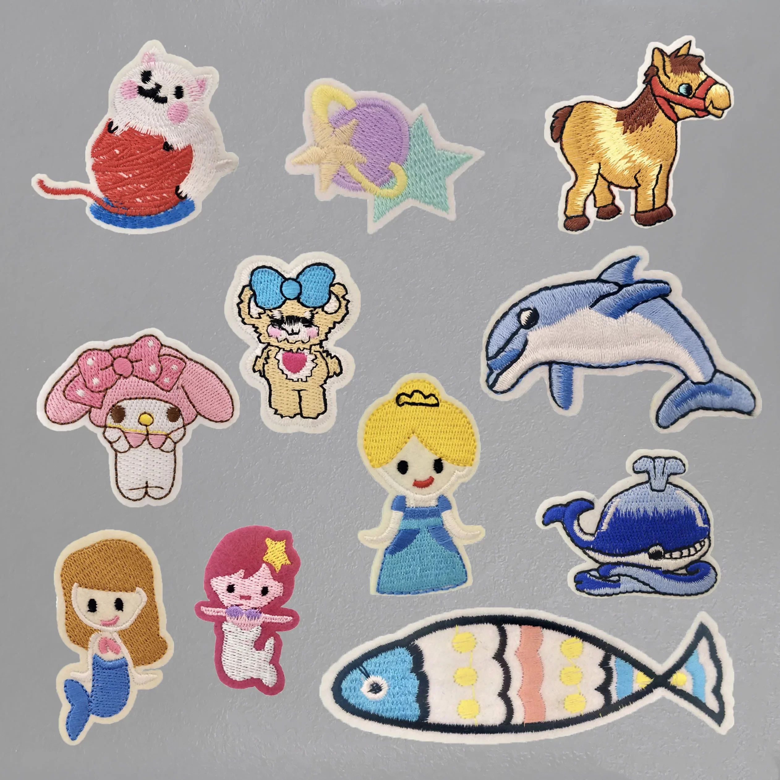 High Quality Cartoon Cute Animal Clothing Iron Embroidery Decals DIY Clothing Accessories Clothing Fabric Badge Patches