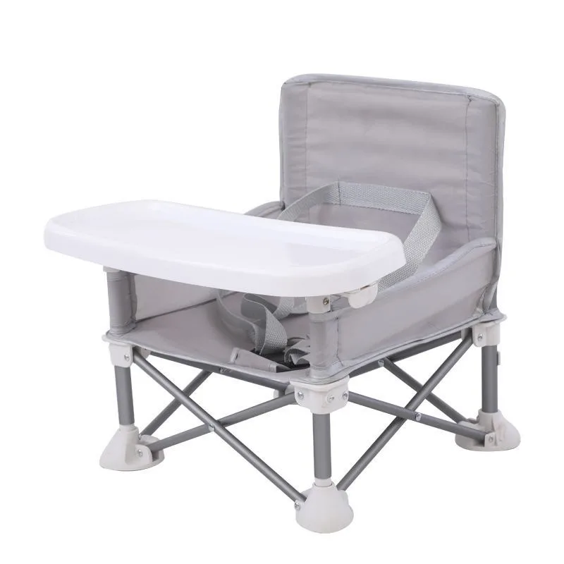 Baby children lightweight dining chair seat with dining tray foldable outdoor portable easy to carry storage simple