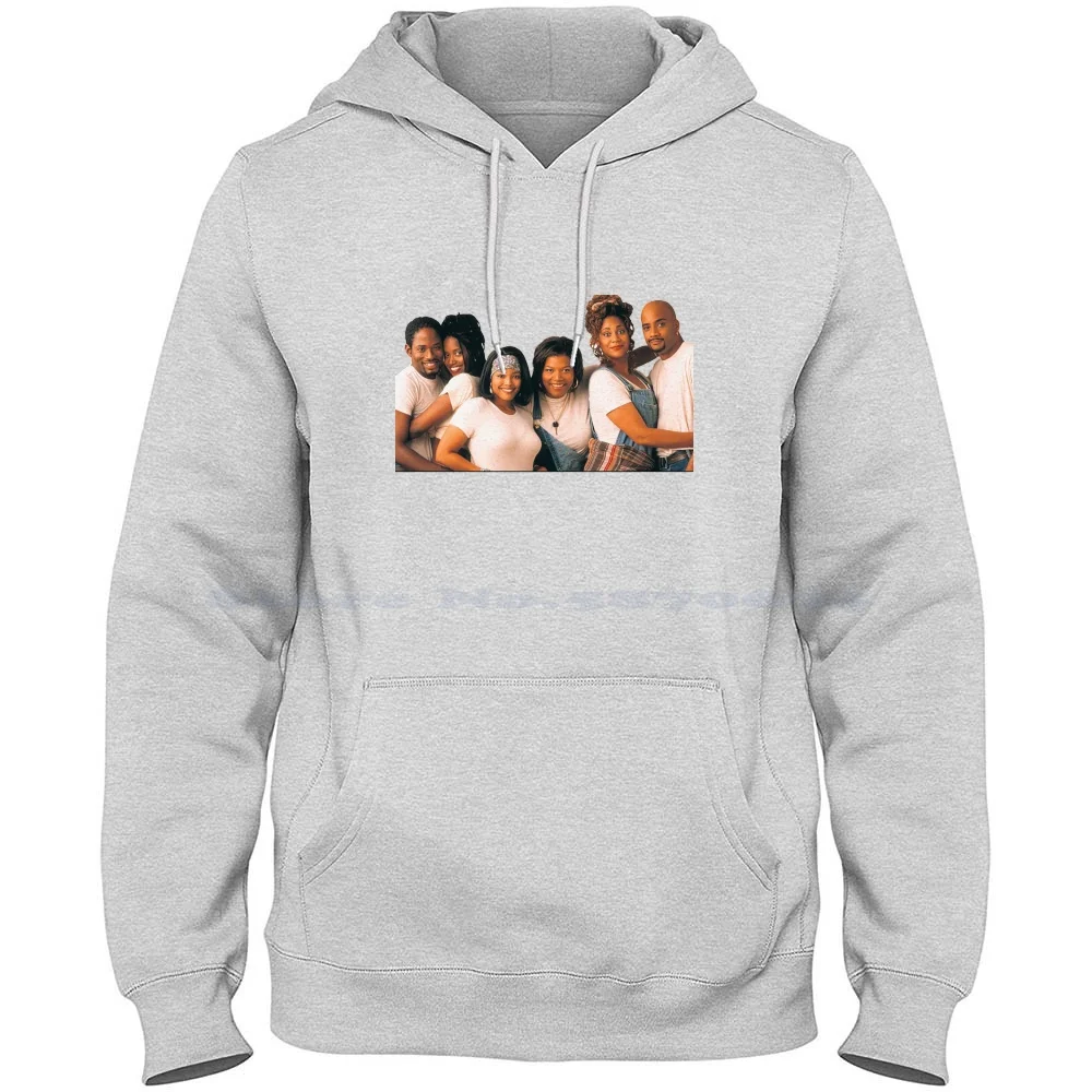 Living Single Cast 100% Pure Cotton Hoodie Tshirt Living Single Queen Latifah Kim Coles Erika Alexander Kim Fields Tv Show